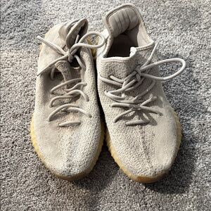 Yeezy Beige Sneakers with Tan Sole